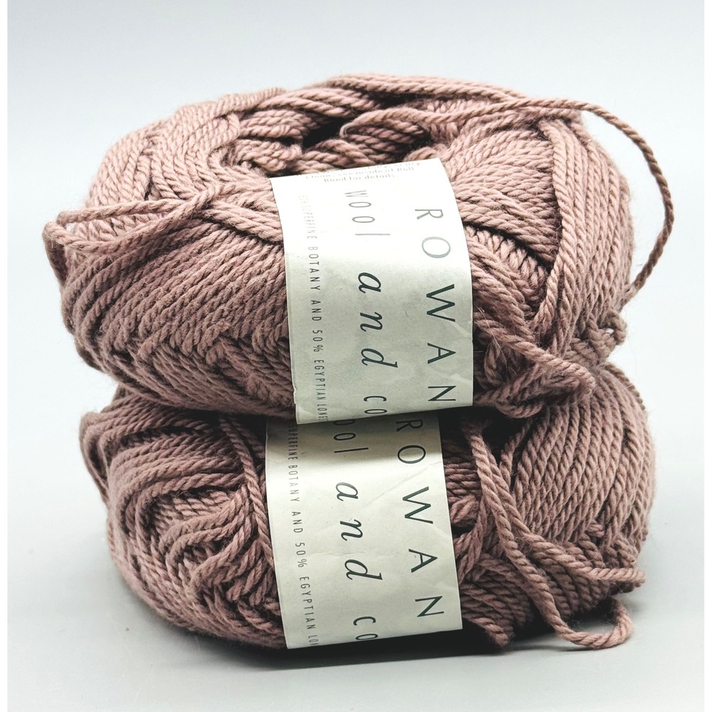 Rowan Wool and Cotton Yarn Kashmir 910 Lot 5 Two Skeins